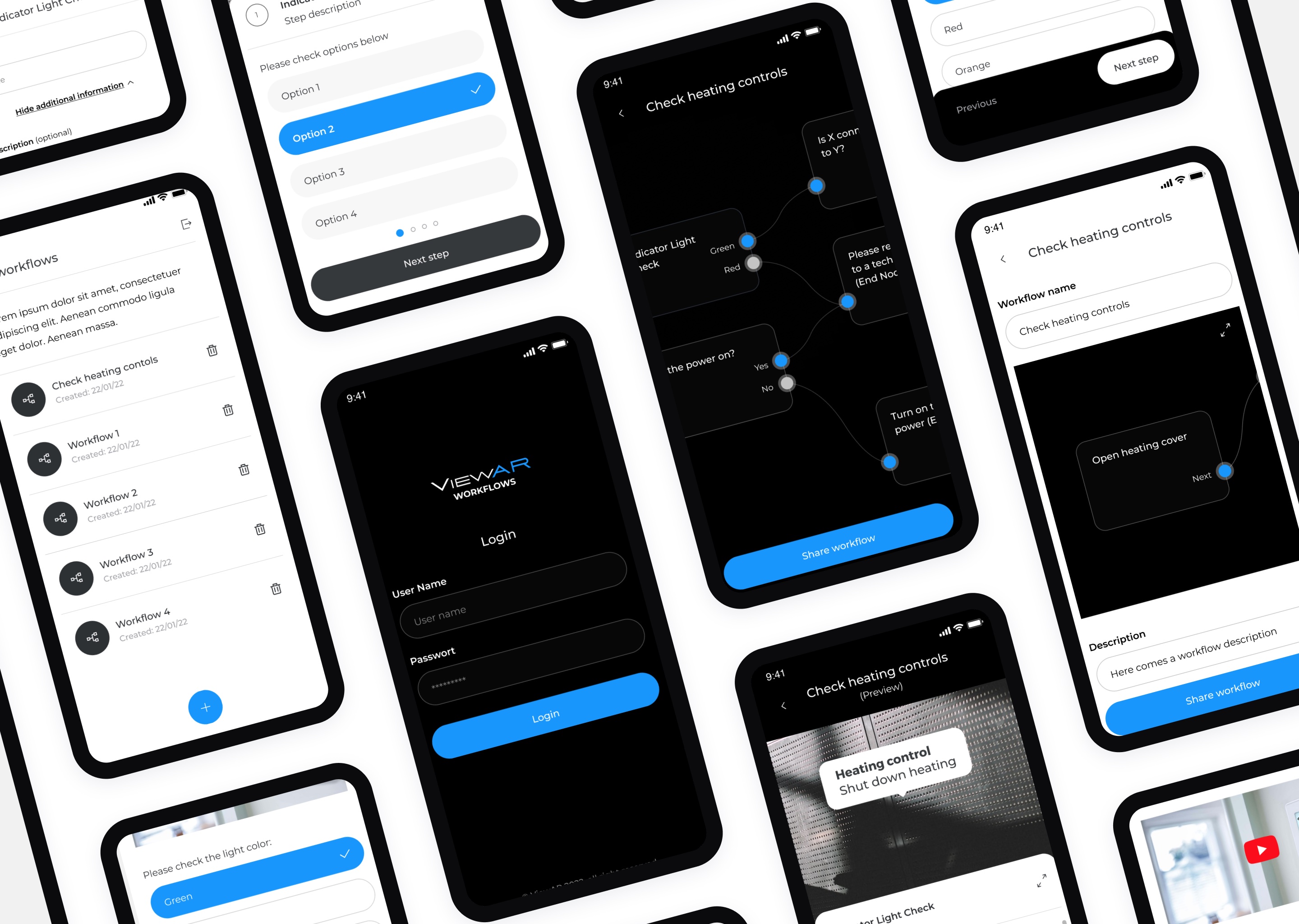Augmented reality maintenance workflows